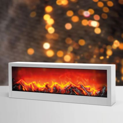 LED Decoratie 10xLED/3xC/5V haard
