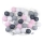 LED Decoratie bal 30xLED/0,03W/230V grijs-roze