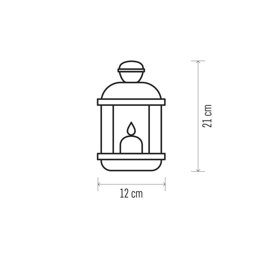 LED Decoratie lantaarn VINTAGE 1xLED/1,5W/3xAA