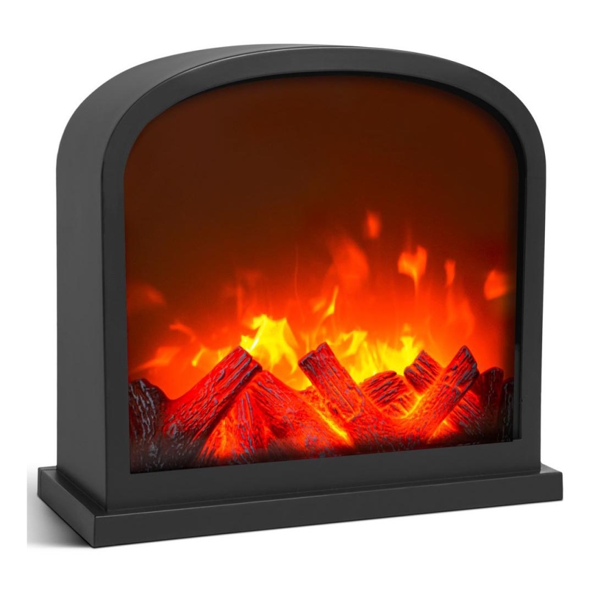 LED Decoratie LED/3xC/5V openhaard 30x28 cm