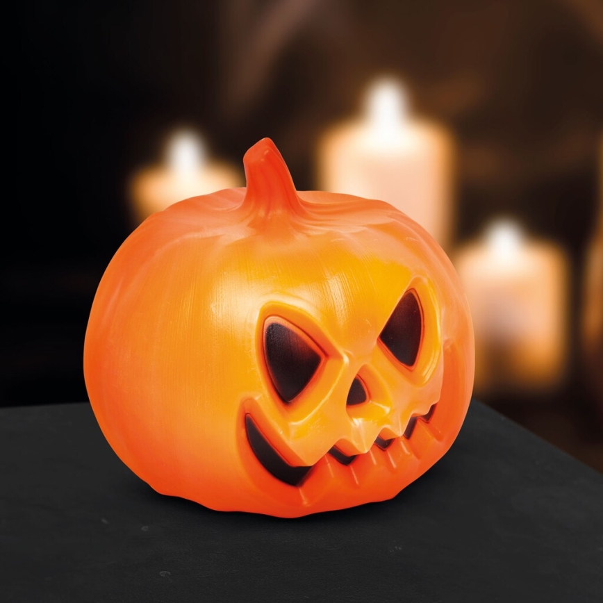 LED Decoratie met geluidseffect HALLOWEEN LED/3xAAA pompoen