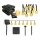 LED decoratiesnoer op zonne-energie, 30×LED, 8 functies, 500 mAh, 6,5 m, IP67, warm wit