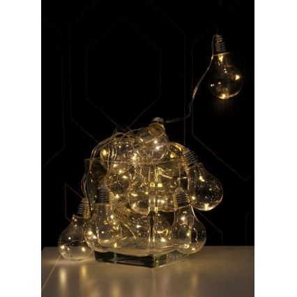 LED decoratieve lichtslinger SMOLDER 5,3 m 20xLED/2,7W/230V