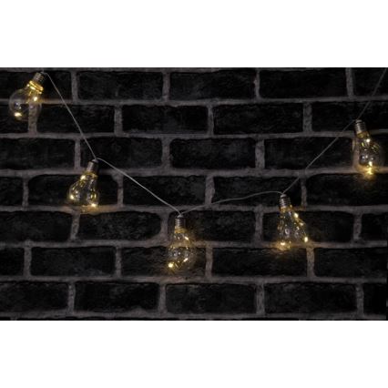 LED decoratieve lichtsnoer SMOLDER 2,1 m 10xLED/2xAA
