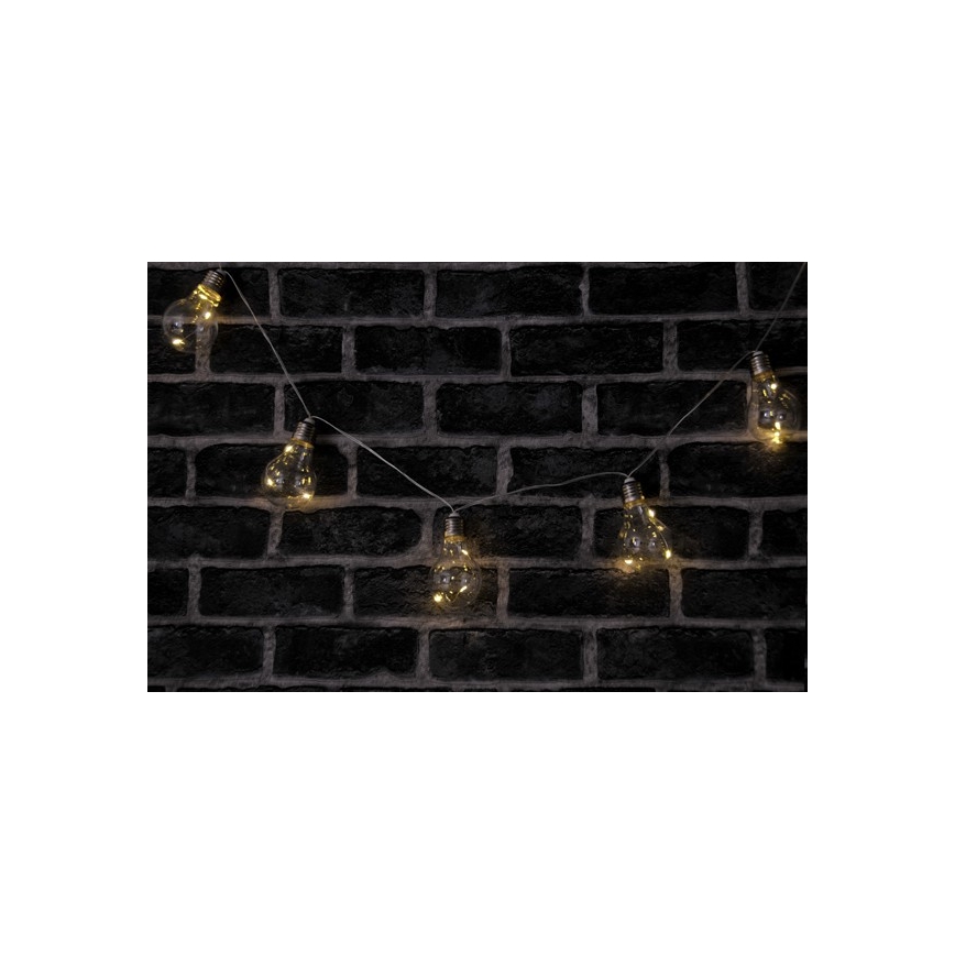 LED decoratieve lichtsnoer SMOLDER 2,1 m 10xLED/2xAA