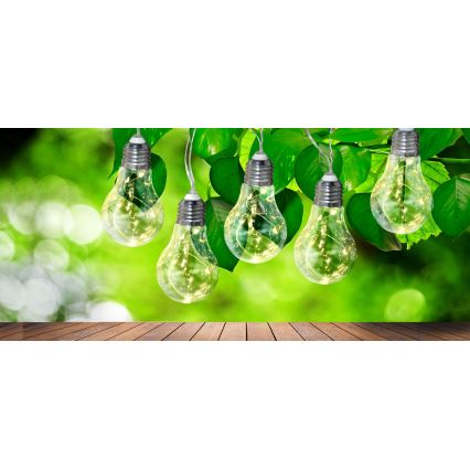 LED decoratieve lichtsnoer SMOLDER 2,1 m 10xLED/2xAA