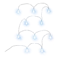 LED decoratieve slinger 10xLED/2xAA 1,8m koud wit