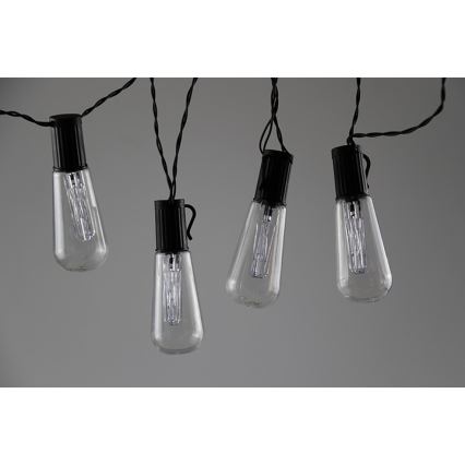 LED decoratieve slinger EDISON 2,65 m 10xLED/2xAA