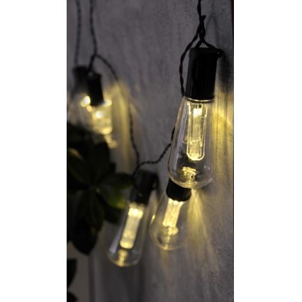 LED decoratieve slinger EDISON 2,65 m 10xLED/2xAA