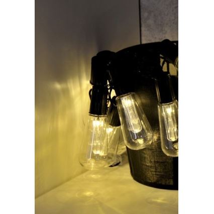 LED decoratieve slinger EDISON 2,65 m 10xLED/2xAA