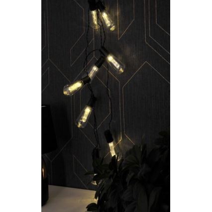 LED decoratieve slinger EDISON 2,65 m 10xLED/2xAA