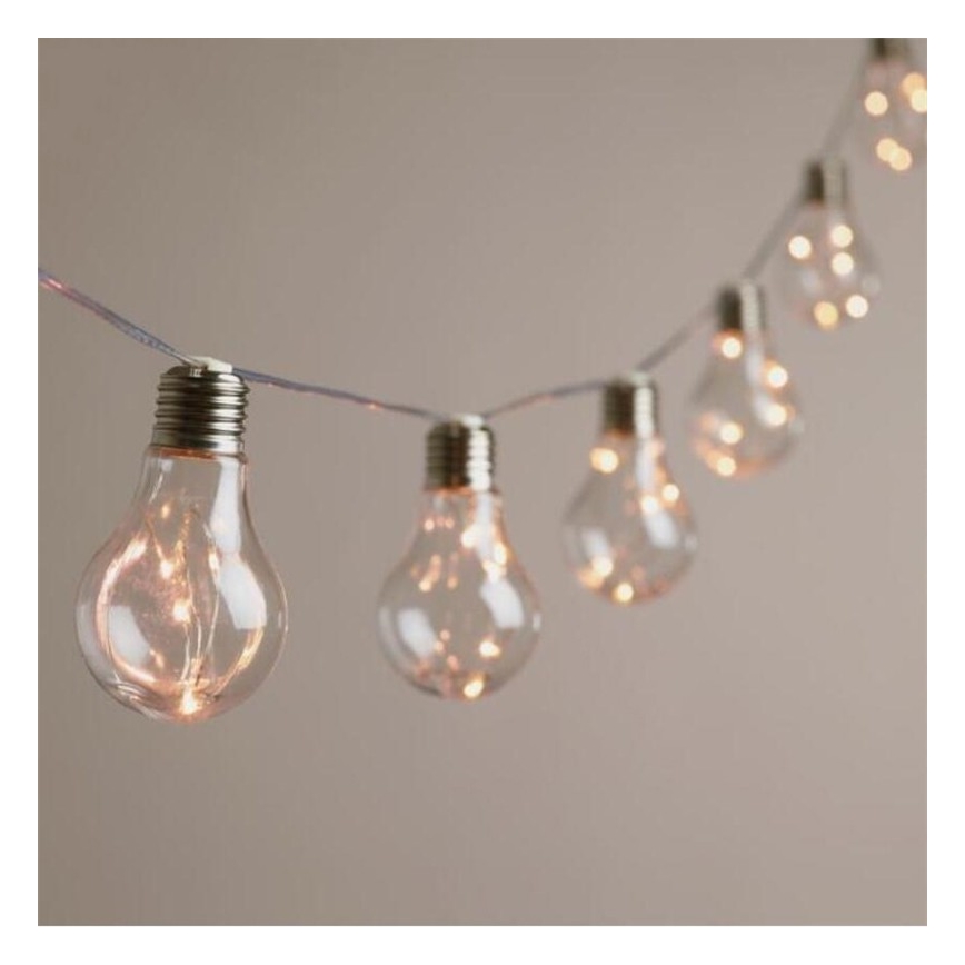 LED-decoratieve slinger SMOLDER 2,1 m 10xLED/2xAA