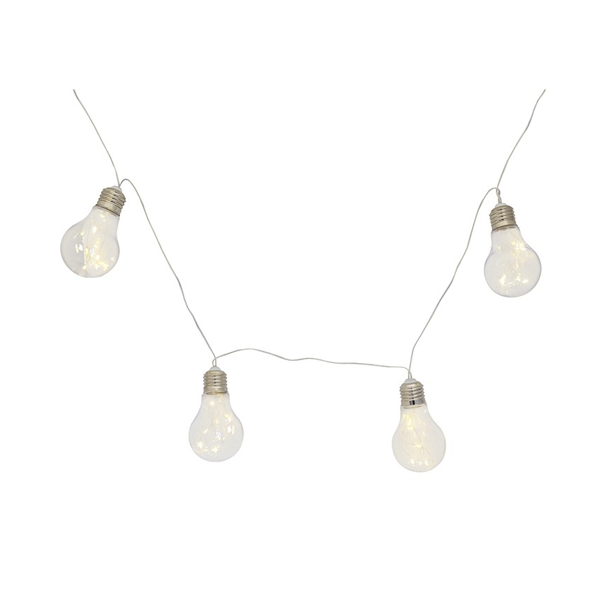 LED-decoratieve slinger SMOLDER 2,1 m 10xLED/2xAA