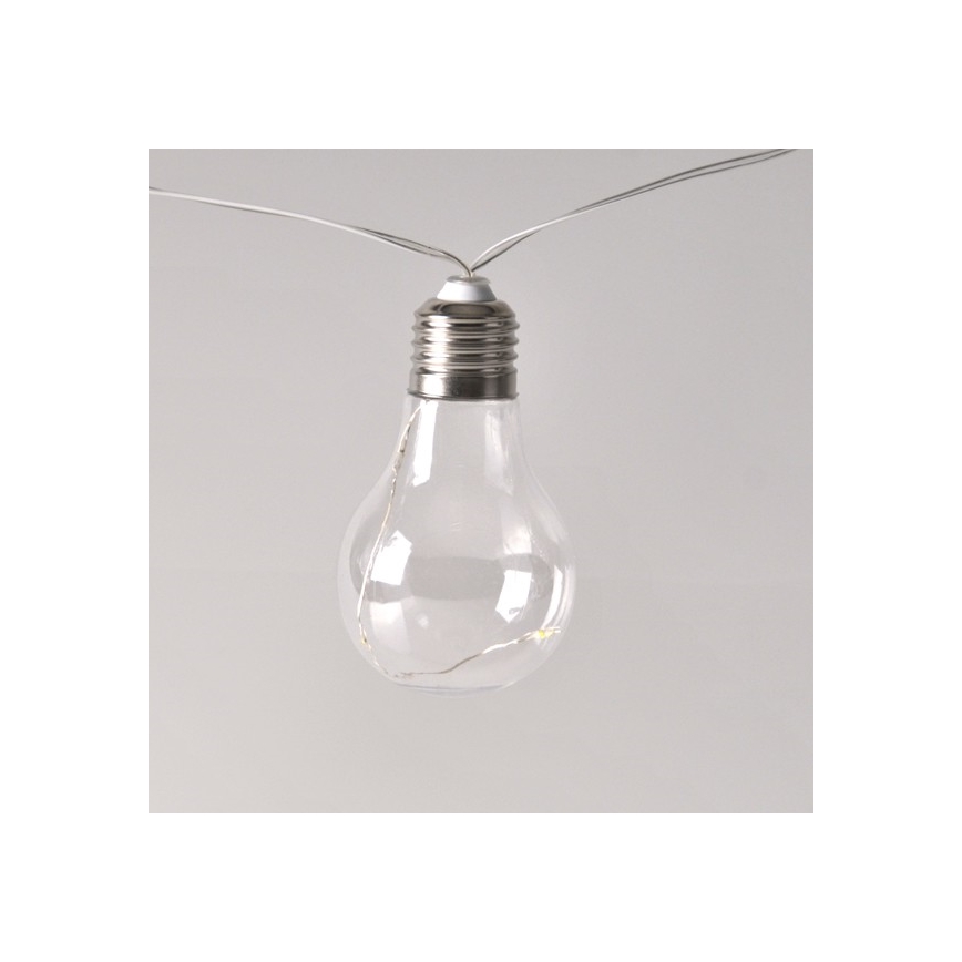 LED-decoratieve slinger SMOLDER 2,1 m 10xLED/2xAA