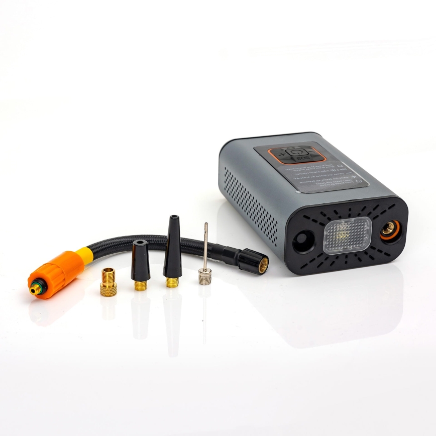 LED Digitale zakcompressor 3in1 4000 mAh 5W zwart