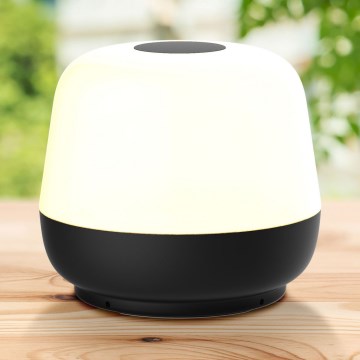 LED Dimbaar aanraken buitenshuis tafellamp SAMBA LED/1,2W/5V USB 1200 mAh IP44 zwart