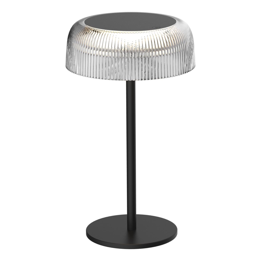LED Dimbaar aanraken buitenshuis tafellamp TRYPOLIS LED/2W/5V USB 1800 mAh IP44 zwart