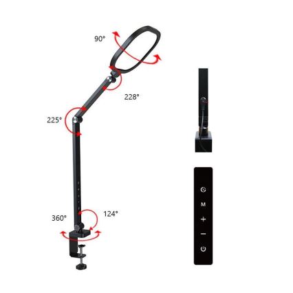 LED Dimbaar aanraken flexibel tafellamp POINTIQ LED/15W/230V 3000-6500K CRI 96 zwart