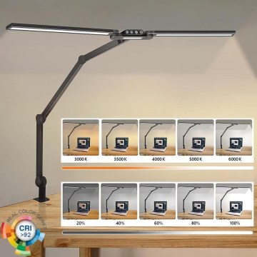 LED Dimbaar aanraken flexibel tafellamp POINTIQ LED/24W/230V 3000-6500K CRI 92 zwart