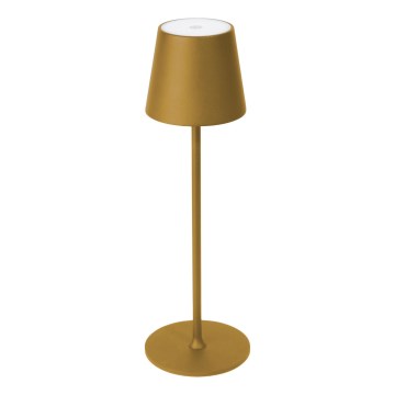 LED Dimbaar buitenshuis rechargeable tafellamp LED/4W/4000 mAh 3000/4000/5500K IP44 goud