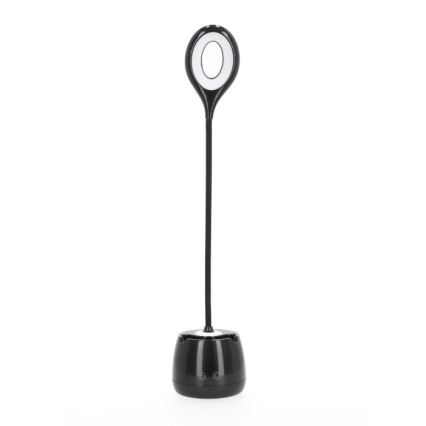 LED Dimbaar flexibel oplaadbaar tafellamp LUSIA LED/5W/5V 3000/4000K 1200 mAh zwart
