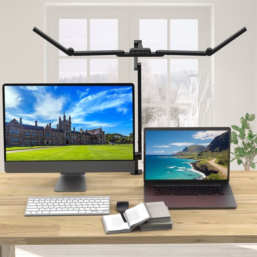 LED Dimbaar aanraken flexibel tafellamp POINTIQ LED/24W/230V 3000-6500K CRI 92 zwart