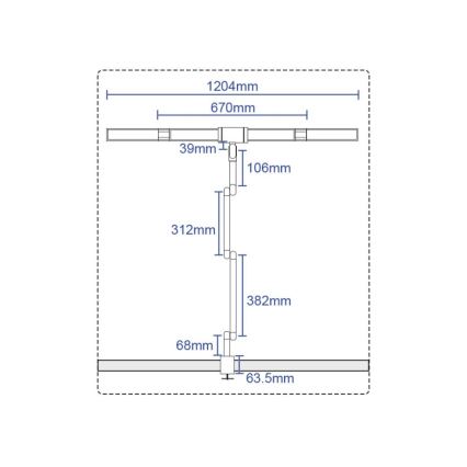 LED Dimbaar aanraken flexibel tafellamp POINTIQ LED/36W/230V 3000-6500K CRI 92 zwart