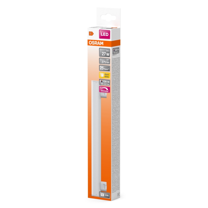 LED Dimbaar fluorescerend buis S14s/3W/230V 2700K 30 cm CRI 90 - Osram