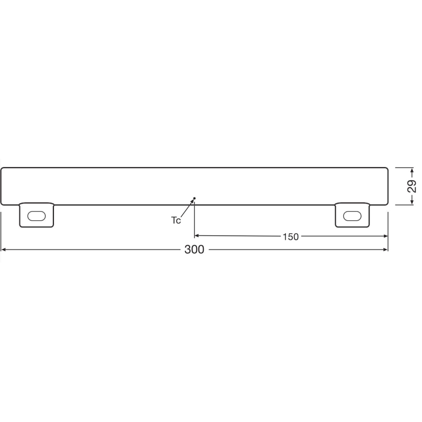 LED Dimbaar fluorescerend buis S14s/3W/230V 2700K 30 cm CRI 90 - Osram