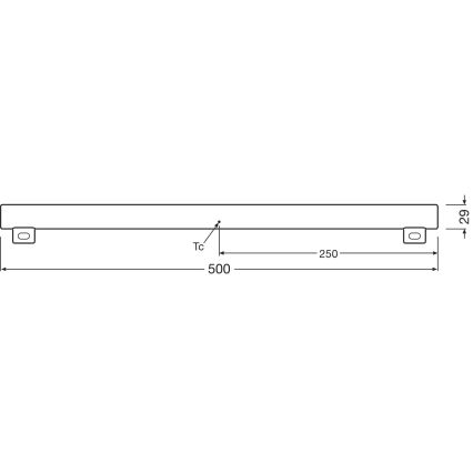 LED Dimbaar fluorescerend buis S14s/4,7W/230V 2700K 50 cm CRI 90 - Osram