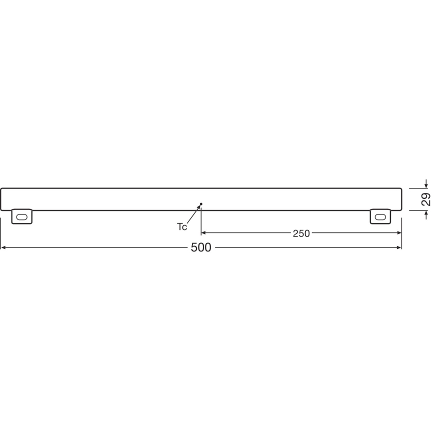 LED Dimbaar fluorescerend buis S14s/4,7W/230V 2700K 50 cm CRI 90 - Osram