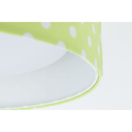 LED Dimbare Kinderplafondlamp SMART GALAXY KIDS LED/24W/230V 3000-6500K stippen groen/wit + afstandsbediening
