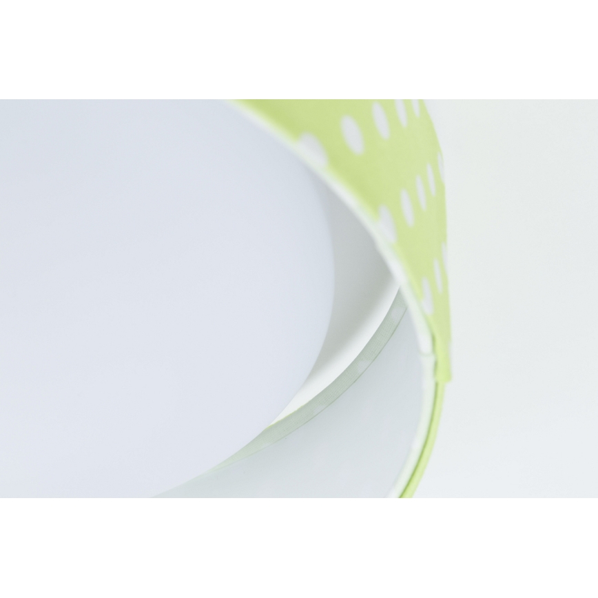 LED Dimbare Kinderplafondlamp SMART GALAXY KIDS LED/24W/230V 3000-6500K stippen groen/wit + afstandsbediening