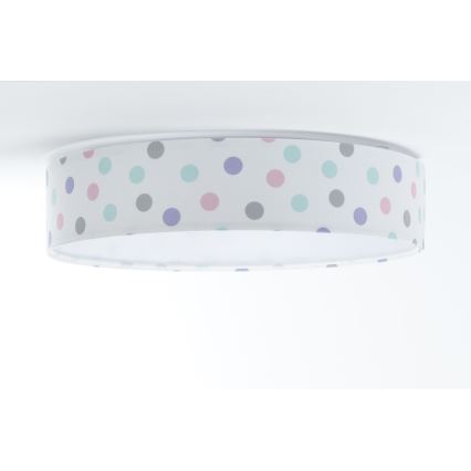 LED Dimbare Kinderplafondlamp SMART GALAXY KIDS LED/24W/230V 3000-6500K kleurrijke stippen + afstandsbediening
