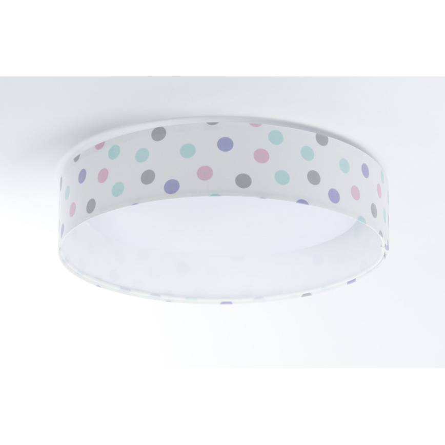 LED Dimbare Kinderplafondlamp SMART GALAXY KIDS LED/24W/230V 3000-6500K kleurrijke stippen + afstandsbediening