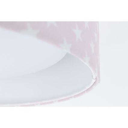 LED Dimbare Kinderplafondlamp SMART GALAXY KIDS LED/24W/230V 3000-6500K sterretjes roze/wit + afstandsbediening