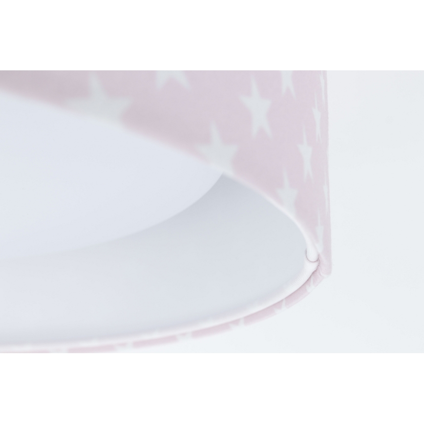 LED Dimbare Kinderplafondlamp SMART GALAXY KIDS LED/24W/230V 3000-6500K sterretjes roze/wit + afstandsbediening