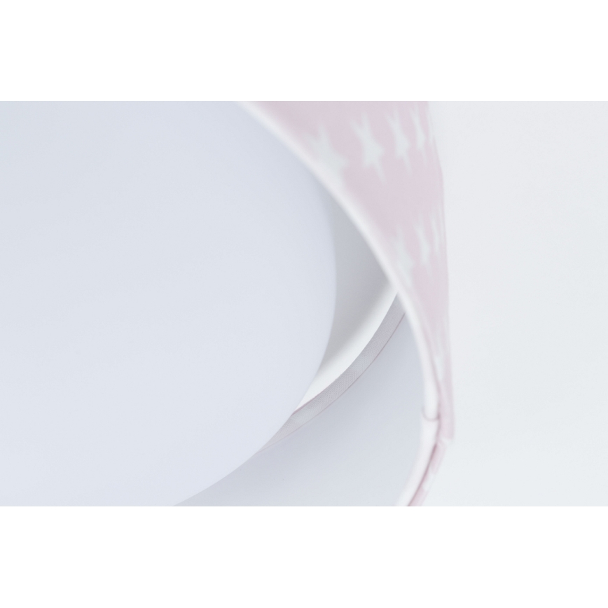 LED Dimbare Kinderplafondlamp SMART GALAXY KIDS LED/24W/230V 3000-6500K sterretjes roze/wit + afstandsbediening