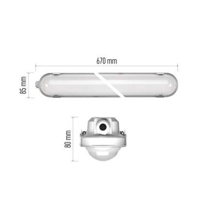 LED Dimbaar heavy-duty lamp MISTY LED/10/13/16/18W/230V 4000/6500K IP66