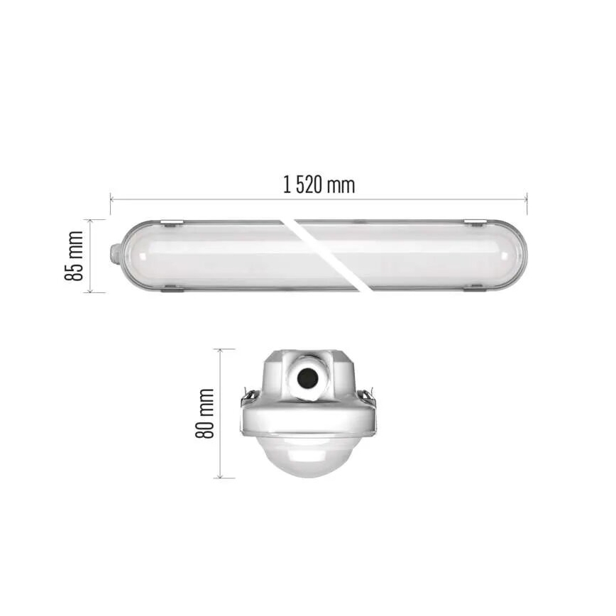 LED Dimbaar heavy-duty lamp MISTY LED/29/37/45/51W/230V 4000K IP66