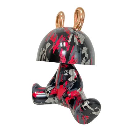 LED Dimbaar kinder aanraken klein lampje FANCY LED/2,5W/3,7V 1200 mAh zwart/rood