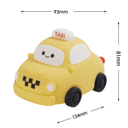 LED Dimbaar kinder aanraken lamp TAXI LED/1W/5V USB 1200 mAh taxi geel
