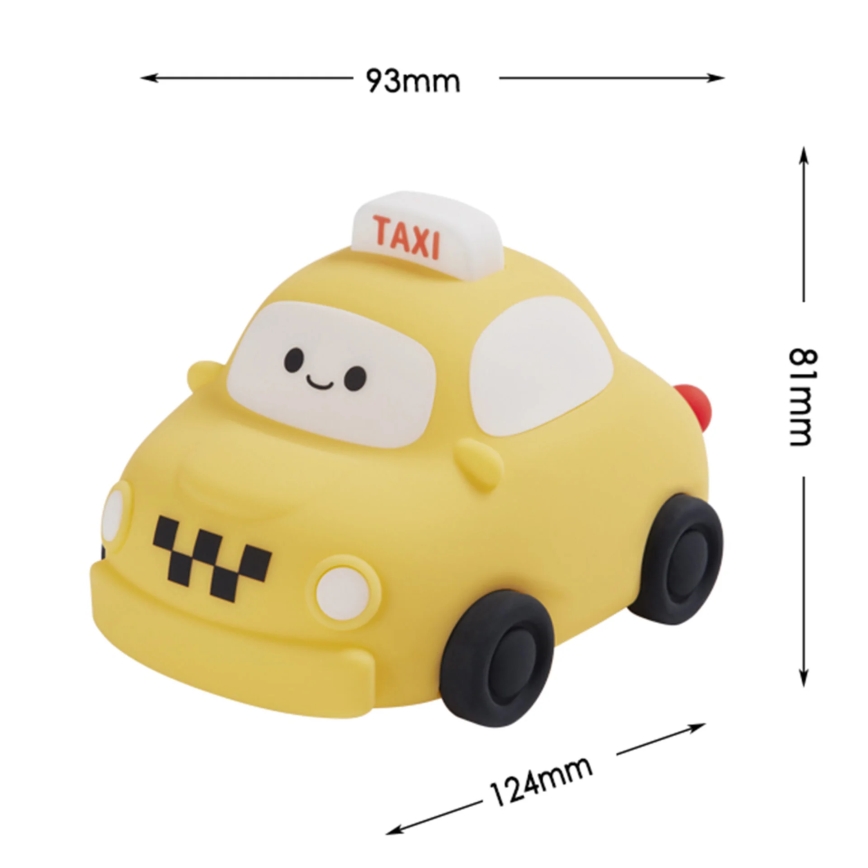 LED Dimbaar kinder aanraken lamp TAXI LED/1W/5V USB 1200 mAh taxi geel