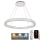 LED Dimbaar kristal Hanglamp aan een touw LED/100W/230V 3000-6500K zilver + afstandsbediening