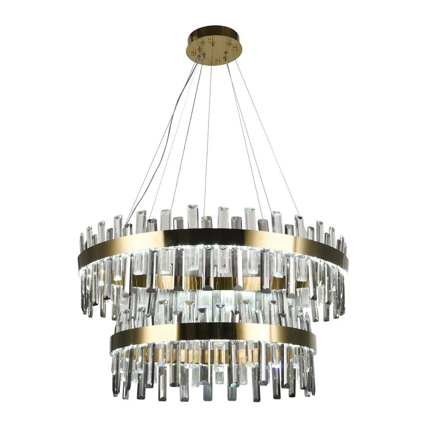 LED Dimbaar kristal Hanglamp aan een touw LED/190W/230V 3000-6500K + afstandsbediening
