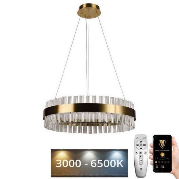 LED Dimbaar kristal Hanglamp aan een touw LED/40W/230V 3000-6500K + afstandsbediening