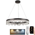 LED Dimbaar kristal Hanglamp aan een touw LED/40W/230V 3000-6500K + afstandsbediening