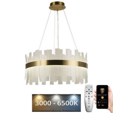 LED Dimbaar kristal Hanglamp aan een touw LED/40W/230V 3000-6500K + afstandsbediening