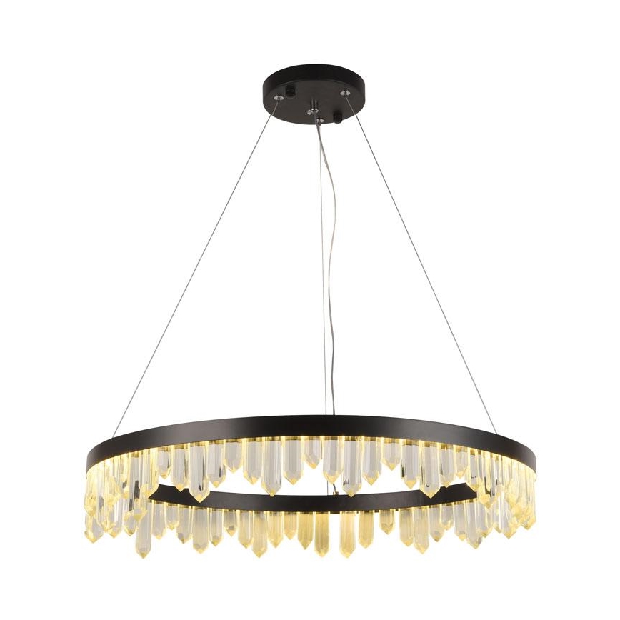 LED Dimbaar kristal Hanglamp aan een touw LED/40W/230V 3000-6500K + afstandsbediening