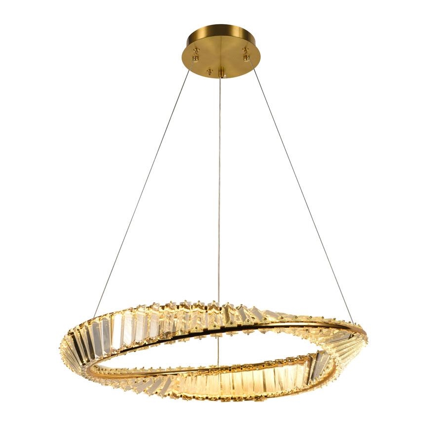 LED Dimbaar kristal Hanglamp aan een touw LED/40W/230V 3000-6500K + afstandsbediening
